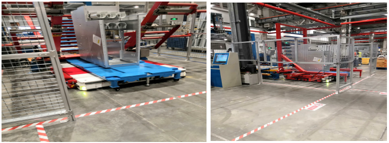 易倍体育柔性装配线AGV系统